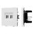 ARL NOBE Розетка телефонная двойная софт-тач белый кварц SCT-MTL2-SFPL-WH (2хRJ-11, 4C) (Arlight, -) ARL NOBE Розетка телефонная двойная софт-тач белый кварц SCT-MTL2-SFPL-WH (2хRJ-11, 4C) (Arlight, -)