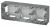 12-6103-12  ЭРА Коробка наклад. монтажа 3 поста, Эра12, графит