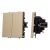 Механизм выключателя двухклавишный непроходной LED SWT-NOBE-MK02-SFPL-L-GD (230V, 10A) (Arlight, Золотой песок) Механизм выключателя двухклавишный непроходной LED SWT-NOBE-MK02-SFPL-L-GD (230V, 10A) (Arlight, Золотой песок)