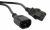 Hyperline PWC-IEC13-IEC14-3.0-BK Кабель питания монитор-компьютер IEC 320 C13 - IEC 320 C14 (3x1.0), 10A, прямая вилка, 3м, цвет черный