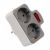 Разветвитель JAZZway AD-2GS-gy заземл., выкл. Разветвитель JAZZway AD-2GS-gy заземл., выкл.