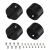 Заглушка WPH-FLEX-D22-360deg BLACK ALU с отверстием (Arlight, Металл) Заглушка WPH-FLEX-D22-360deg BLACK ALU с отверстием (Arlight, Металл)