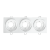 Светильник встраив GX53R-3ST-W металл под лампу GX53 поворотный тройной белый IN HOME (1/40) СНЯТ