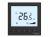 Термостат комнатный цифровой, О/Н/В/А для 4тр 3ск FCU и 2-поз.клап, 1UI 5DO Modbus ~230В чер BS Термостат комнатный цифровой, О/Н/В/А для 4тр 3ск FCU и 2-поз.клап, 1UI 5DO Modbus ~230В чер BS