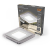 Светильник кв3+3Вт 350Лм 3000K 180-265В IP20 монт Ø80 103*103*31мм 3 реж LED Gauss Bubbles 1/40
