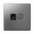 Розетка 2гн комп+ТВ RJ45+TV с/у сталь механизм кат.5е ArtGallery Systeme Electric (1/5/20)