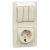 Блок 3кл + 1гн с З/К шторки с/у крем Glossa Schneider Electric