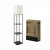 Светильник напольный под лампу этажерка ТНО 10-Е27-WB белый абажур, черный корпус IN HOME Светильник напольный под лампу этажерка ТНО 10-Е27-WB белый абажур, черный корпус IN HOME