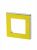 Рамка 1-пост. цвет желтый матовый, пластик горизонт. и вертик., Levit ABB