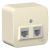 Розетка 2гн комп+ТФ RJ45+RJ11 о/у молочный изол.пласт. кат.5е IP20 Blanca Schneider Electric