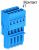 Клеммная колодка 18.3мм 10x1 0.08-4мм² 32А 500В термопласт синий Wago