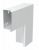 Угол плоский с крышкой кабельного канала LKM 60x100 мм, сталь белый