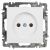 Розетка Intro Accent 6-201-01 2Р 16А-250В, IP20, СУ, AL/CU, белый