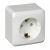Розетка 1гн с З/К шторки о/у белый 16А IP20 Этюд Schneider Electric