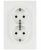 Розетка ЭРА Arktik 16-2104-01 двойная с заземлением 2X2P+E Schuko 16А-250В белый