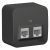 Розетка 2гн комп+комп RJ45+RJ45 о/у антрацит изол.пласт. кат.5е IP20 Blanca Schneider Electric