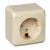Розетка 1гн с З/К шторки о/у крем 16А IP20 Этюд Schneider Electric