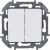 Выключатель 2кл с/у белый механизм INSPIRIA Legrand (1/20/100)