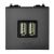 Мех-м с накладкой USB с/у usb пластик антрацит IP20 ABB Zenit