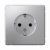 Розетка 1гн с З/К с/у алюминий механизм 16А ArtGallery Systeme Electric (1/10/20)