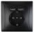 Розетка Intro Plano 1-410-05 с заземлением 2P+E Schuko со шторками, 16А-250В + 2хUSB 5В-2,1А, IP20, СУ, антрацит