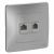 Розетка 2гн комп+ТФ RJ45+RJ11 с/у алюминий кат.5е Blanca Schneider Electric