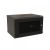WRline Шкаф настенный 19-дюймовый (19"), 6U, 367x600х600мм, перфорированная металлическая дверь с замком, цвет черный (RAL 9004) (разобранный)