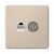 Розетка 2гн комп+ТВ RJ45+TV с/у песочный механизм кат.5е ArtGallery Systeme Electric (1/5/20)