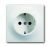 Розетка ABB Impuls 1-мест. механизм с накладкой с З/К скр. уст-ки16А 220-250В IP20 белый