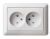 Розетка 2гн без З/К шторки с/у белый в сборе 16А W59 Schneider Electric  (1/12)