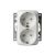 Розетка ABB Jussi 2-мест. механизм с накладкой с З/К скр. уст-ки16А 220-250В IP21 белый