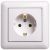 Розетка 1гн с З/К с/у белый в сборе 16А W59 Schneider Electric  (1/20)