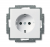 Розетка ABB Basic 55 1-мест. механизм с накладкой с З/К скр. уст-ки16А 220-250В IP20 белый