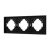 Рамка пластиковая FRM-TENDO-SFPL-3-BK (Arlight, Матовый черный) Рамка пластиковая FRM-TENDO-SFPL-3-BK (Arlight, Матовый черный)