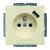 Розетка 1гн с 3/К с USB с/у крем IP20 SCHUKO