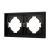 Рамка пластиковая FRM-TENDO-PL-2-BK (Arlight, Черный) Рамка пластиковая FRM-TENDO-PL-2-BK (Arlight, Черный)