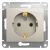 Розетка 1гн с З/К с/у молочный механизм 16А Glossa Systeme Electric  (1/10)