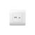 (NEW3-E) Розетка USB A+С, 5В/2,1А, белый