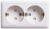 Розетка 2гн с З/К шторки о/у белый изол.пласт. 16А IP20 Хит Schneider Electric  (1/84)