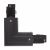 Аксессуар к шинопроводу 3P PTR CL-BL OUT коннектор черный внешний Jazzway