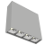 Светодиодный светильник VARTON DL-Box Reflect Multi 1x4 накладной 14 Вт 3000 К 150х40х150 мм RAL7045 серый муар 24° DALI