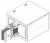 Секц. соед. с др. тип. 1000А Cu 3L+N+PER IP55 тран. IEK