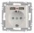 Розетка Intro Accent 6-410-06 , P+E Schuko со шторками, 16А-250В + 2хUSB, IP20, СУ, перламутр