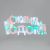 Фигура светодиодная С НОВЫМ ГОДОМ 35LED, цвет свечения МУЛЬТИКОЛОР (RG/RB), размер 42x19см
