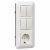 Блок 2кл + 2кл + 1гн с З/К о/у белый инд.уп. Прима Systeme Electric