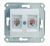 Makel Lillium бел. механизм розетки CAT5e + CAT5e
