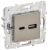 SKANDY Роз. USB A+C 3,1А SK-R14N никель IEK
