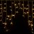 Гирлянда Айсикл (бахрома) светодиодный, 5,6 х 0,9 м, белый провод "КАУЧУК", 230 В, диоды тепло-белые, NEON-NIGHT