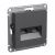 Розетка 2гн комп+комп RJ45+RJ45 с/у базальт механизм кат.5е AtlasDesign Systeme Electric  (1/10)