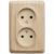Розетка угловая 2гн без З/К о/у сосна 16А IP20 Этюд Schneider Electric